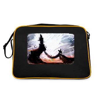 Dungeon - Retro Bag - black/gold - Back