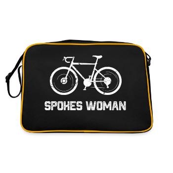 bike evolution Design for a bike sport fan - Retro Tasche - Schwarz/Gold - Hinten
