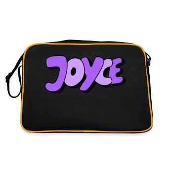 Joyce - Retro Tasche - Schwarz/Gold - Hinten