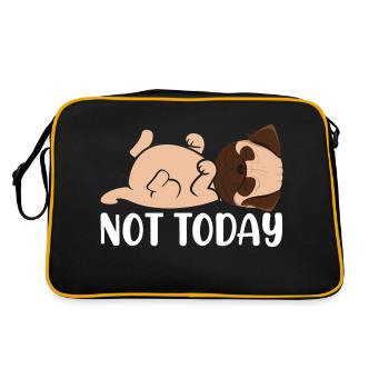 Not today - Retro Bag - black/gold - Back