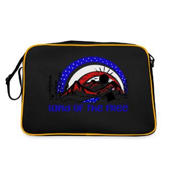 Land Of The Free - Retro Bag - black/gold - Back