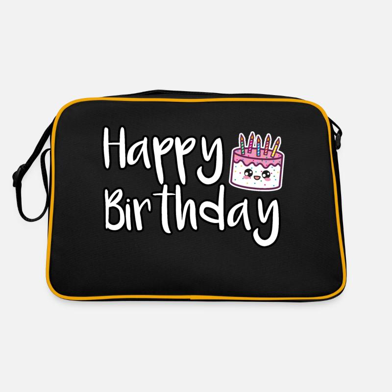 Joyeux anniversaire Gâteau d’anniversaire Sac Retro