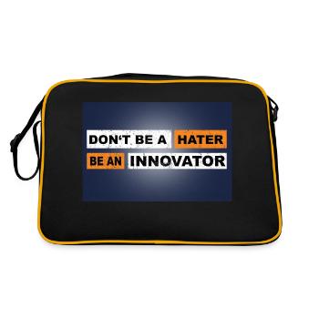 Ne soyez pas un haineux, soyez une motivation d’innovateur - Sac Retro - noir/or - Dos