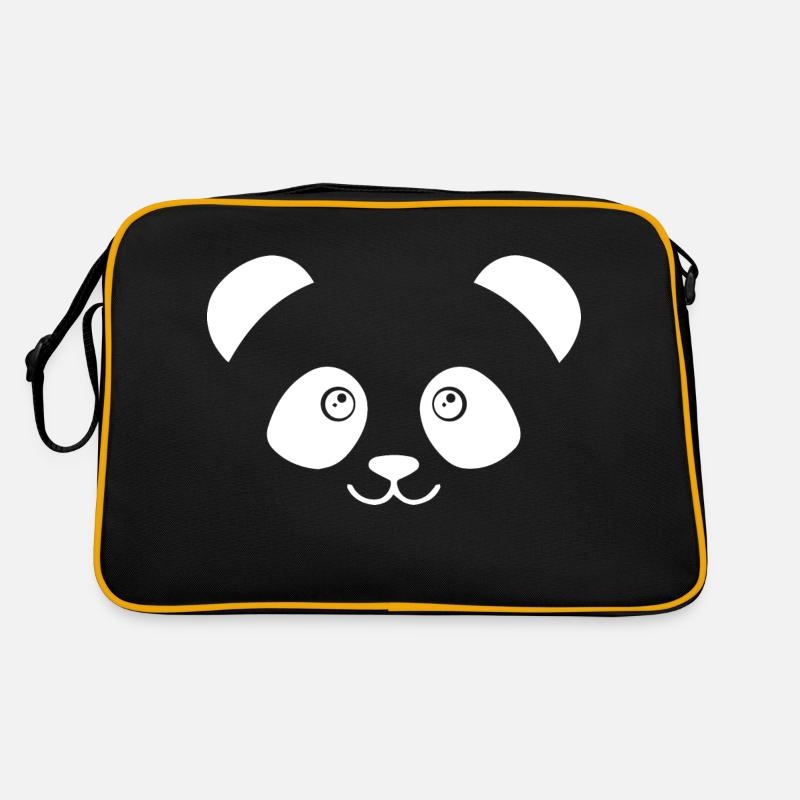 Panda - Sac Retro - noir/or