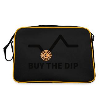 Buy the dip Trader Stock Trading Money Crypto Target € - Retro Bag - black/gold - Back