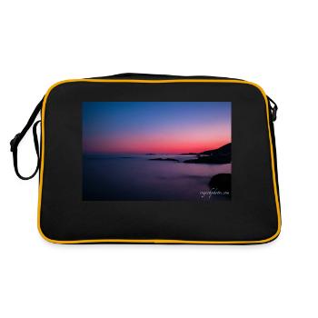Îles Sanguinaires at sunset - Retro Bag - black/gold - Back