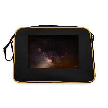 Gros plan sur la Voie lactée - Sac Retro - noir/or - Dos