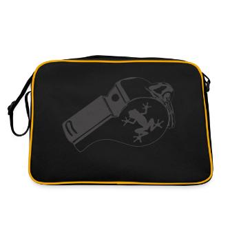 Siffler - Sac Retro - noir/or - Dos