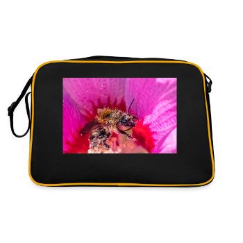 Bourdon collectant le pollen - Sac Retro - noir/or - Dos