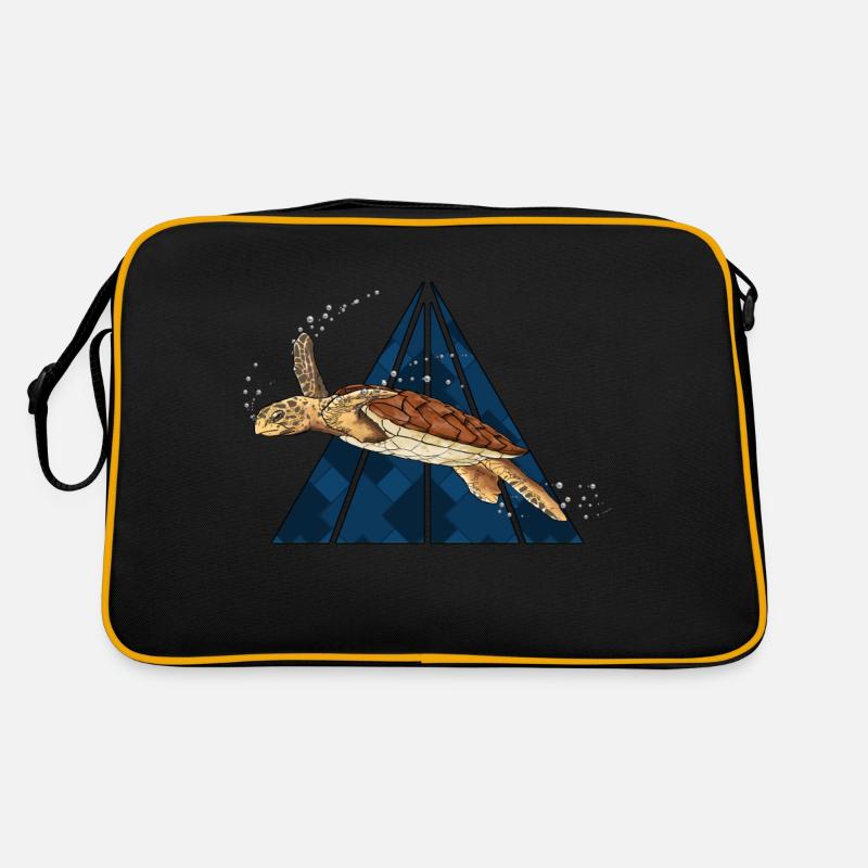 Hawksbill turtle Retro Bag