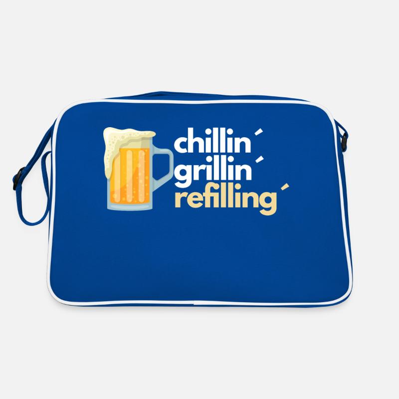 chillin grillin refilling Retro Tasche