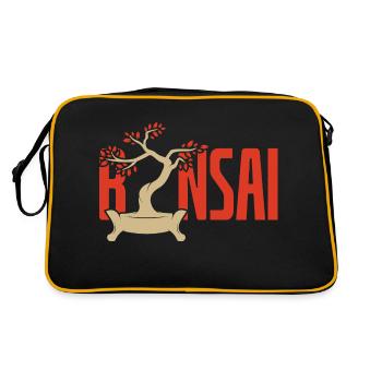 Bonsai Tree - Retro Bag - black/gold - Back