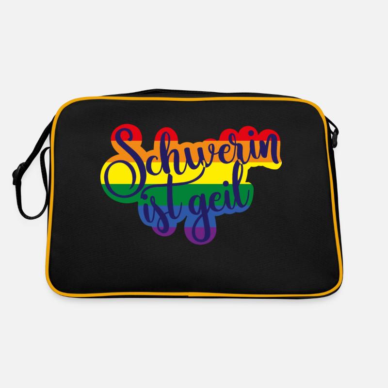 ! Regenbogen Retro Tasche