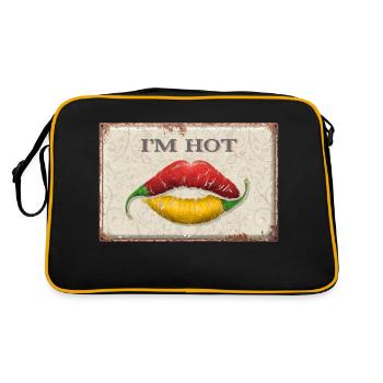 I'm Hot - Retro Bag - black/gold - Back