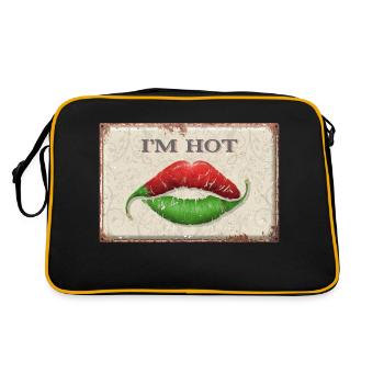 I'm Hot - Retro Bag - black/gold - Back