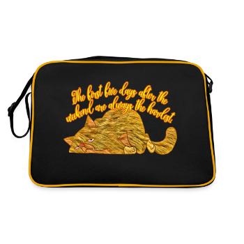 weekend - Retro Bag - black/gold - Back