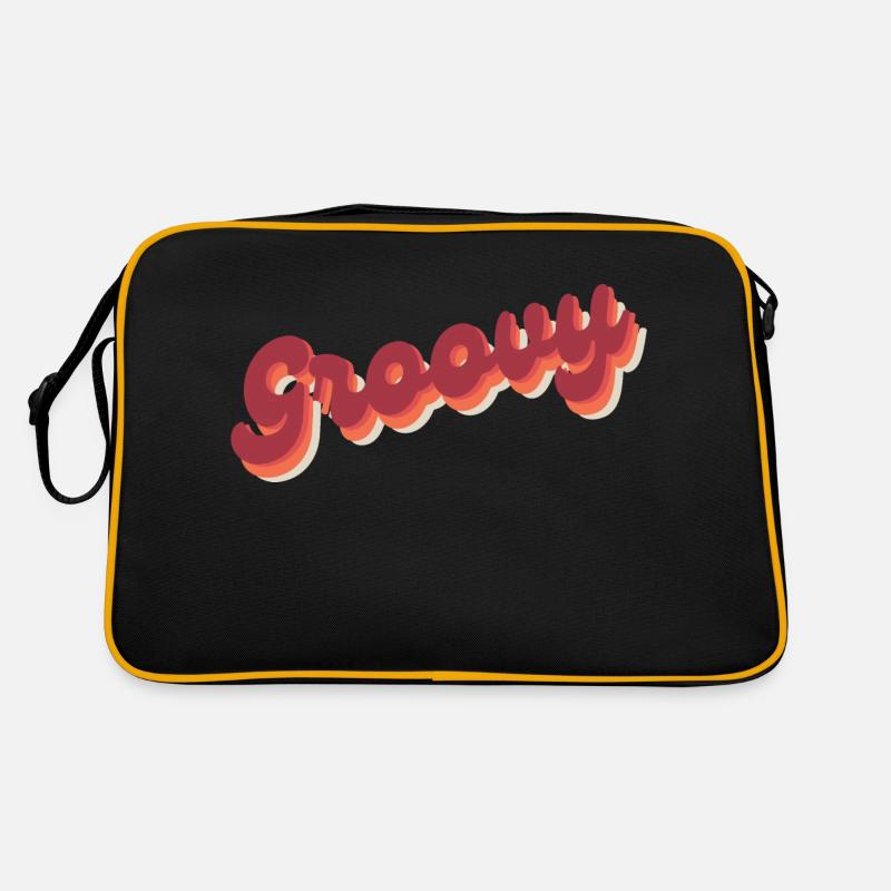 Groovy - Sac Retro - noir/or