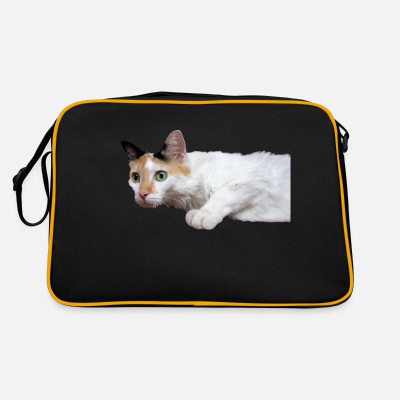 le chat au doux regard Sac Retro