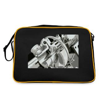 Turbocompresseur pour la voiture et réglage en section transversale - Sac Retro - noir/or - Dos