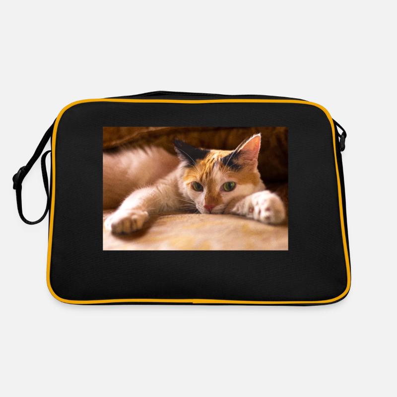 the cat Retro Bag