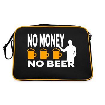 Bier - Retro Tasche - Schwarz/Gold - Hinten
