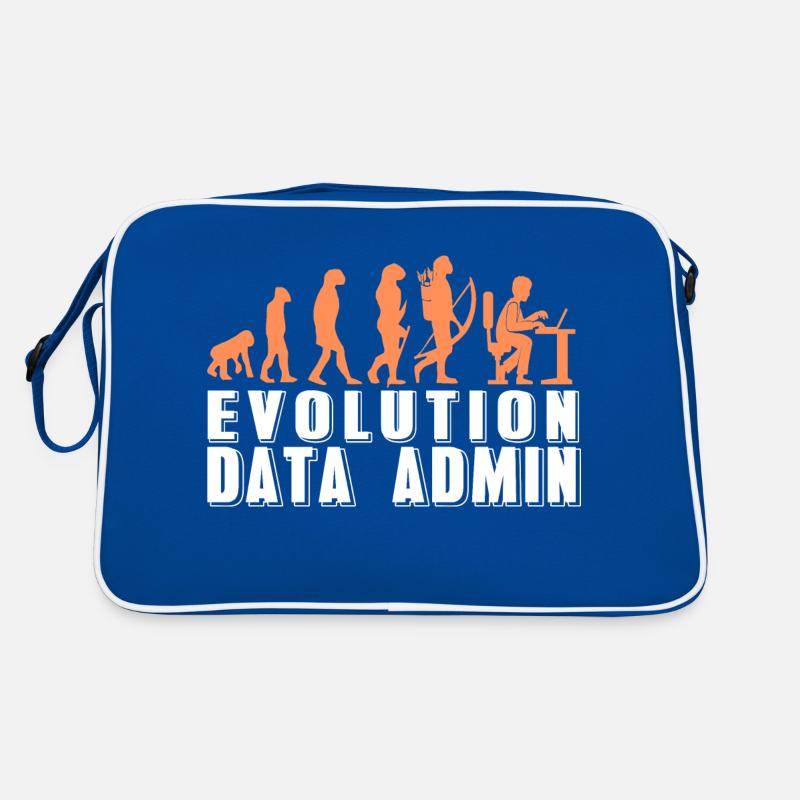 Retro Funny Evolution Of A DATA Admin T-Shirt Retro Tasche