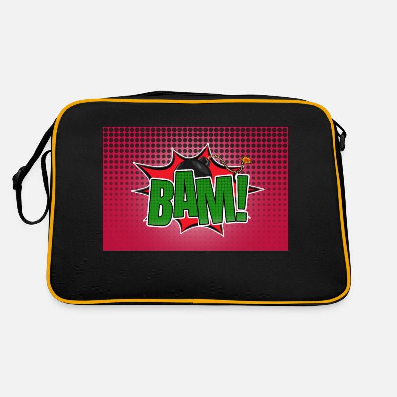 Bam! Comic Style Graffiti Lettering Retro Bag