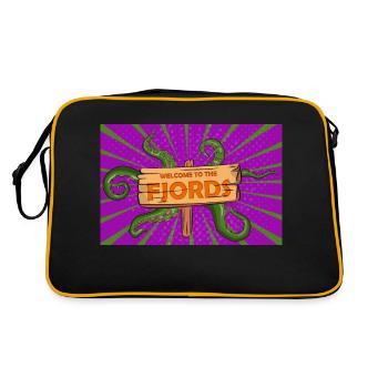 Welcome to the Fjords Norway Spooky Halloween - Retro Bag - black/gold - Back
