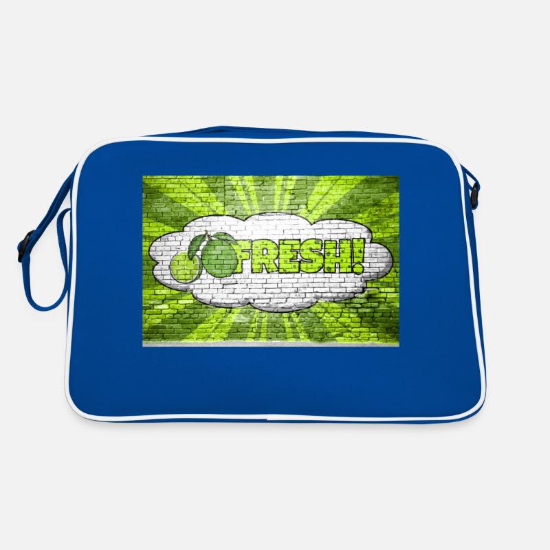 Frischer Comic-Stil Bubble Graffiti Schriftzug Retro Tasche