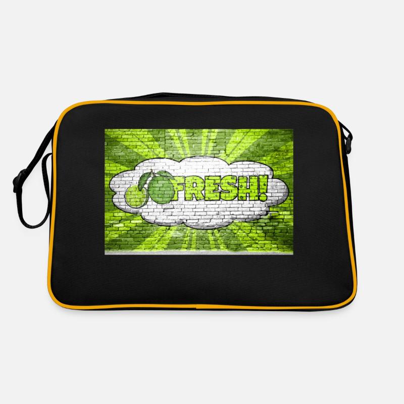 Lettrage Graffiti Bubble Graffiti de style bande dessinée frais Sac Retro