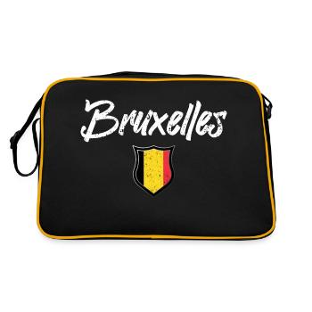 Bruxelles Belgique - Sac Retro - noir/or - Dos