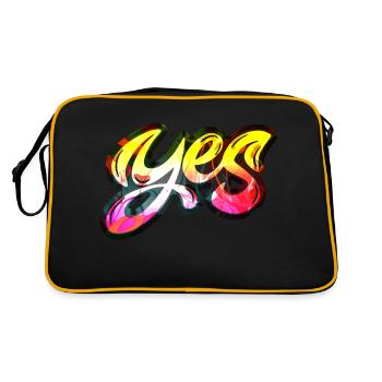 oui chante drôle pas de fille féminisme appliquer toujours - Sac Retro - noir/or - Dos