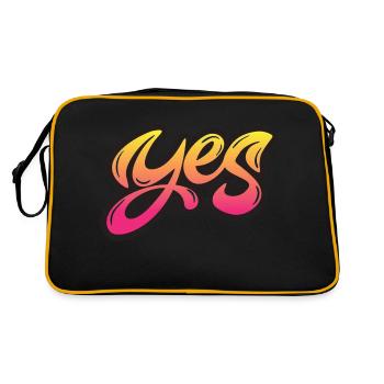 oui chante drôle pas de fille féminisme appliquer toujours - Sac Retro - noir/or - Dos