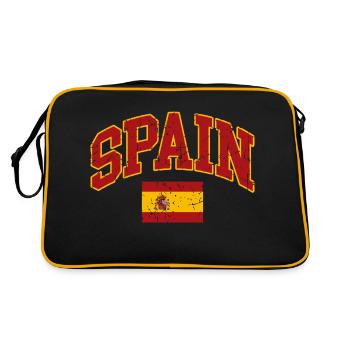 Drapeau de l’Espagne - Sac Retro - noir/or - Dos