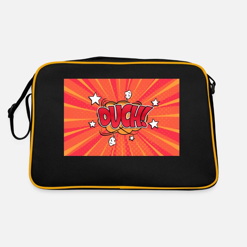 Aïe! Style bande dessinée Bubble Graffiti Lettrage Sac Retro