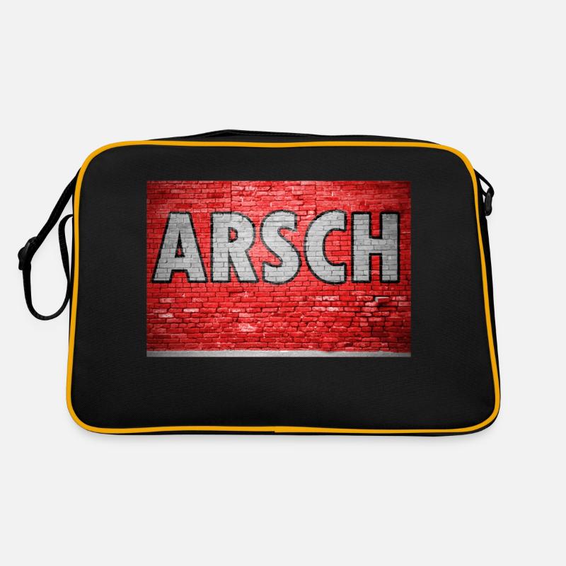 Ass Brick Wall Graffiti Retro Bag