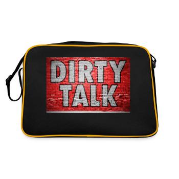 Dirty Talk Graffiti Brick Wall - Retro Bag - black/gold - Back
