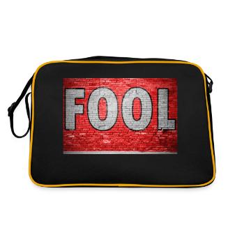 Fool Graffiti - Retro Bag - black/gold - Back
