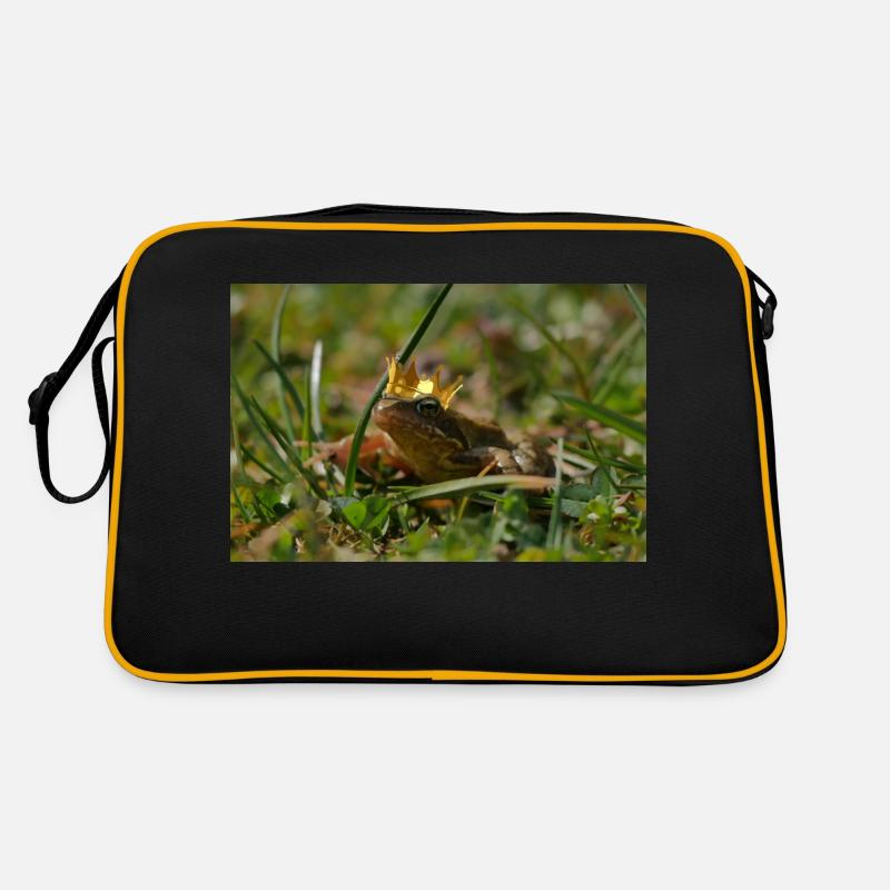 Prince grenouille comme dans un conte de fées - Sac Retro - noir/or