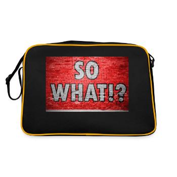 So What!? Graffiti - Retro Bag - black/gold - Back