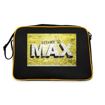 Réduire au maximum la motivation Citation Graffiti - Sac Retro - noir/or - Dos