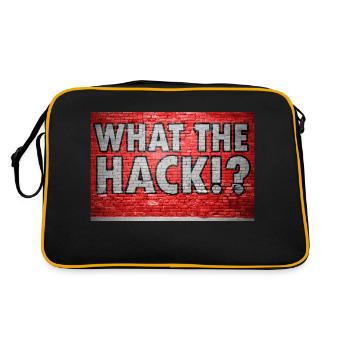 What The Hack!? Graffiti - Retro Bag - black/gold - Back