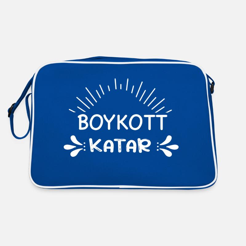BOYKOTT KATAR Retro Tasche