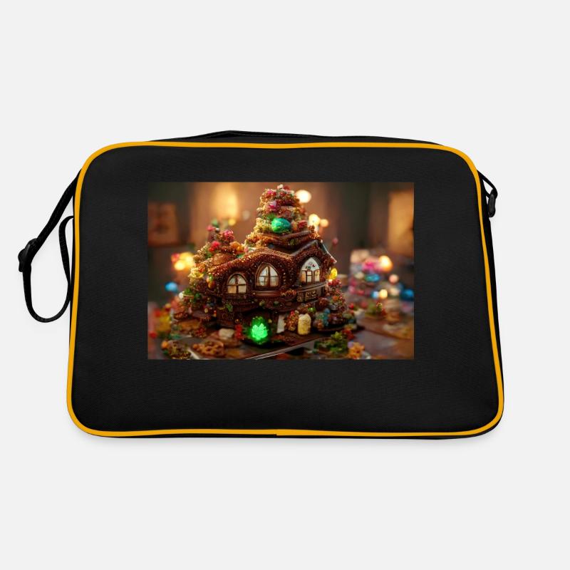 Weihnachten 25 - Retro Tasche - Schwarz/Gold