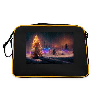 Noël dans la neige - Sac Retro - noir/or - Dos