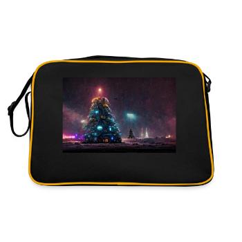 Sapin de Noël futuriste - Sac Retro - noir/or - Dos
