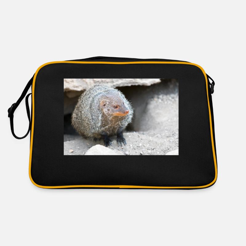 Banded Mongoose or Zebra Mongoose Retro Bag