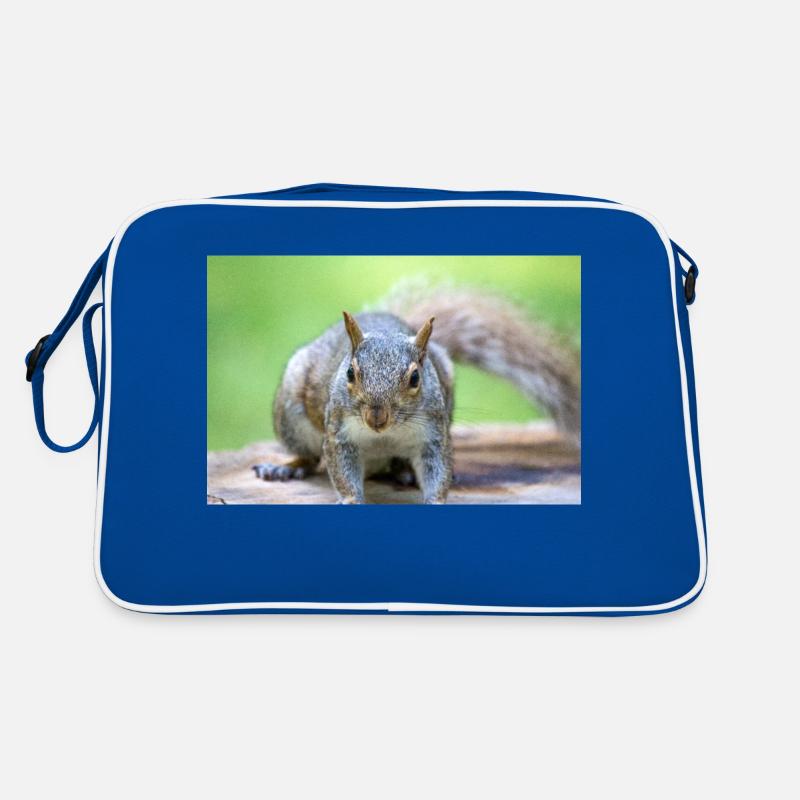 Grey squirrel Grauhörnchen Sciurus carolinensis Retro Bag