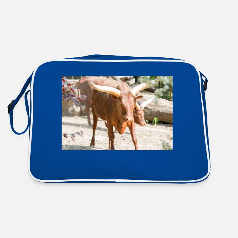 Ankole-Watusi oder Ankole Longhorn Watussirind Retro Tasche