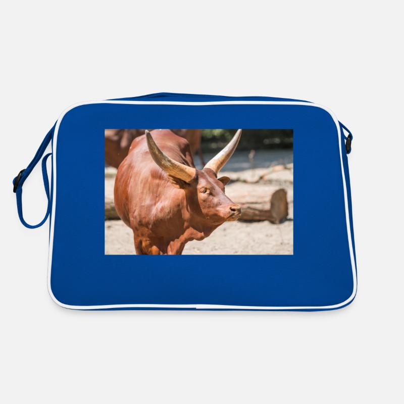 Ankole-Watusi oder Ankole Longhorn Watussirind Retro Tasche
